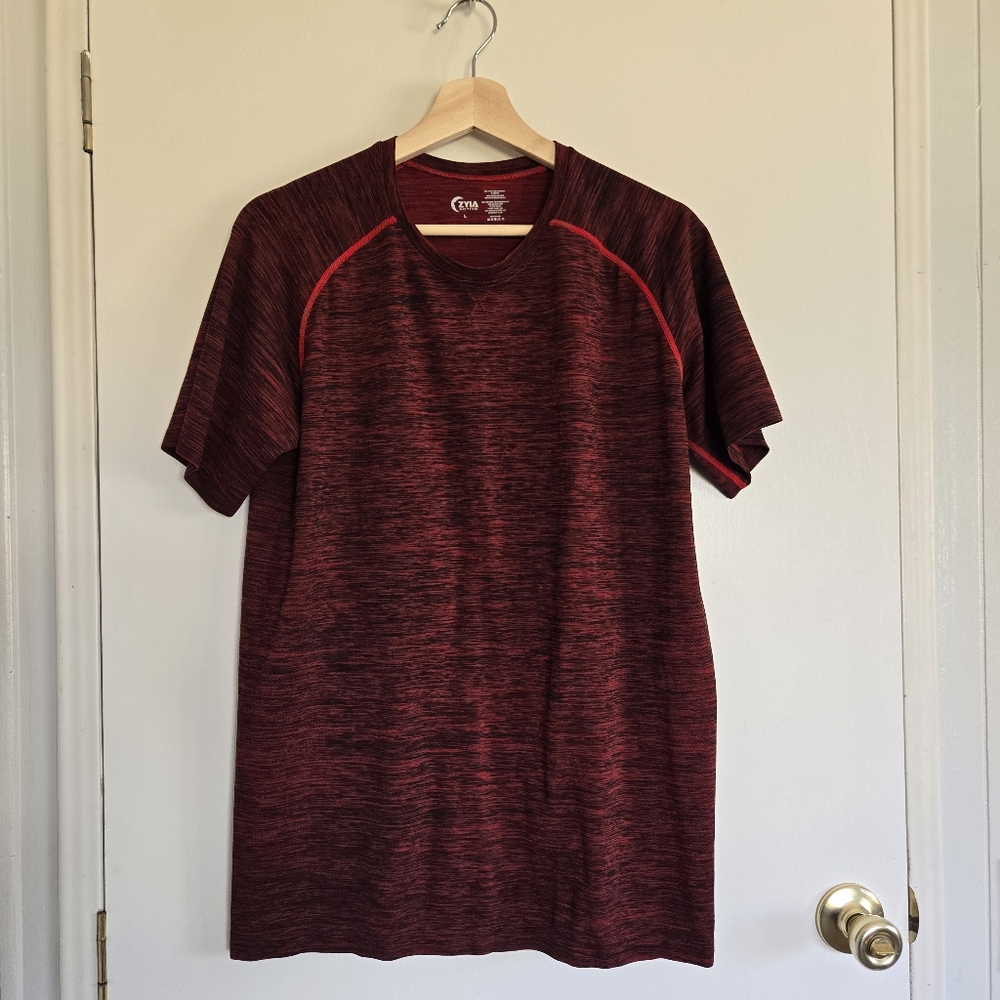 Zyia Red Heathered T-Shirt Men's L